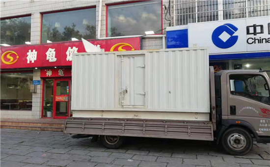 河源出租发电机施工案例